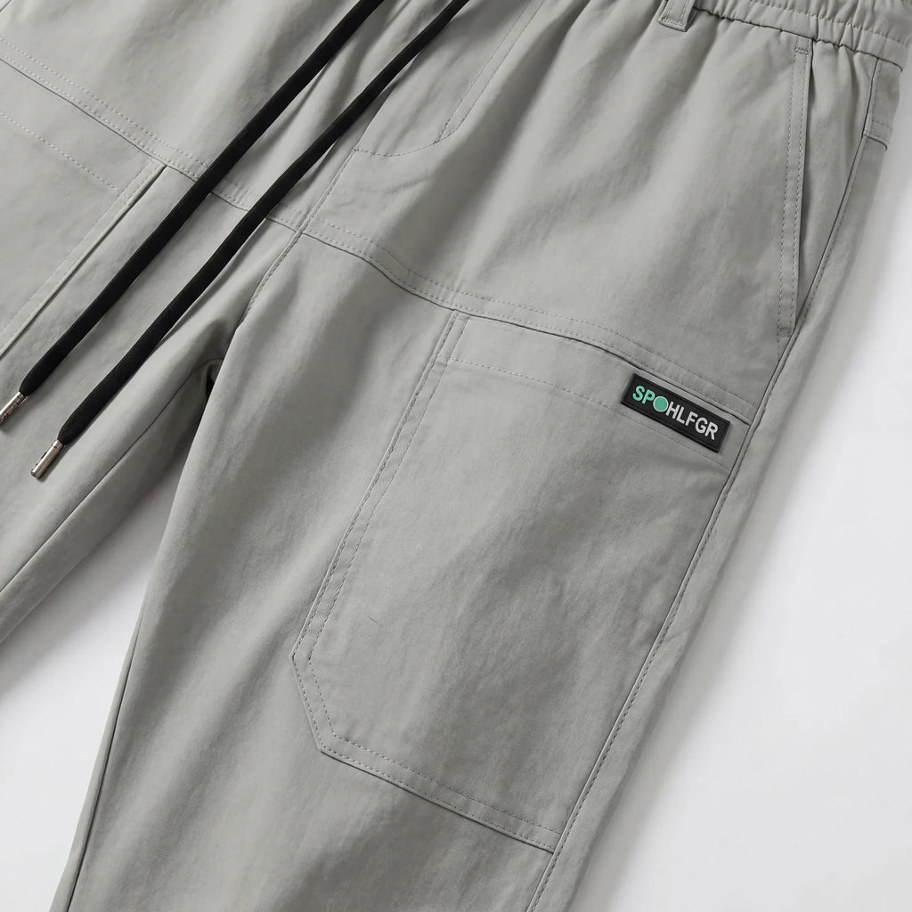 Pantalón cargo cómodo con gran capacidad de almacenamiento 